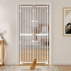 Extra Tall Retractable Pet Gate For Dogs & Cats
