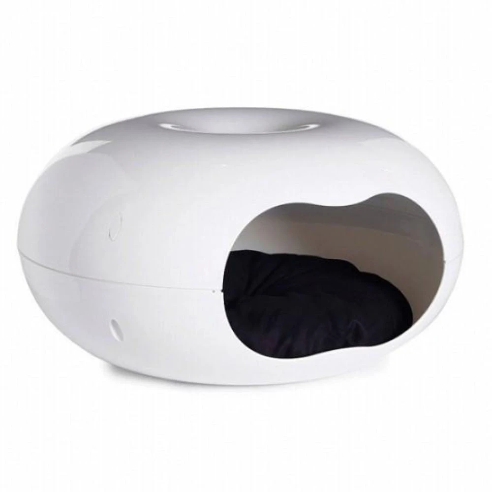 Moderna Donut Cat Cave, Plastic Bed For Cats & Small Dogs 3 Moderna Donut Cat Cave, Plastic Bed For Cats & Small Dogs