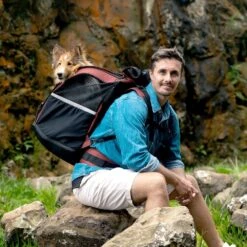 Ibiyaya Champion Large Dog Backpack, Maroon -Petkit Shop 113 9fe37146 ac66 4db2 b9c4 c7517a86fffc