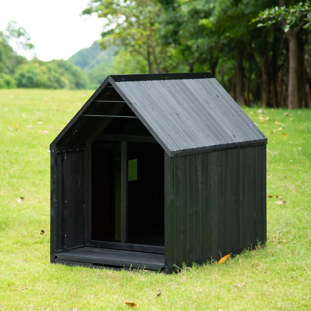 Nordic Modern Dog House, Black 3 Nordic Modern Dog House, Black