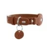 Hunter Leather Dog Collar With Apple Airtag Holder, Cognac -Petkit Shop 15 49590bd7 b297 4741 832f ac71f98e0cb9