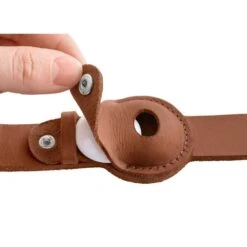 Hunter Leather Dog Collar With Apple Airtag Holder, Cognac -Petkit Shop 18 d75d1653 f0ea 4dac 9251 3b74d0fa5a90