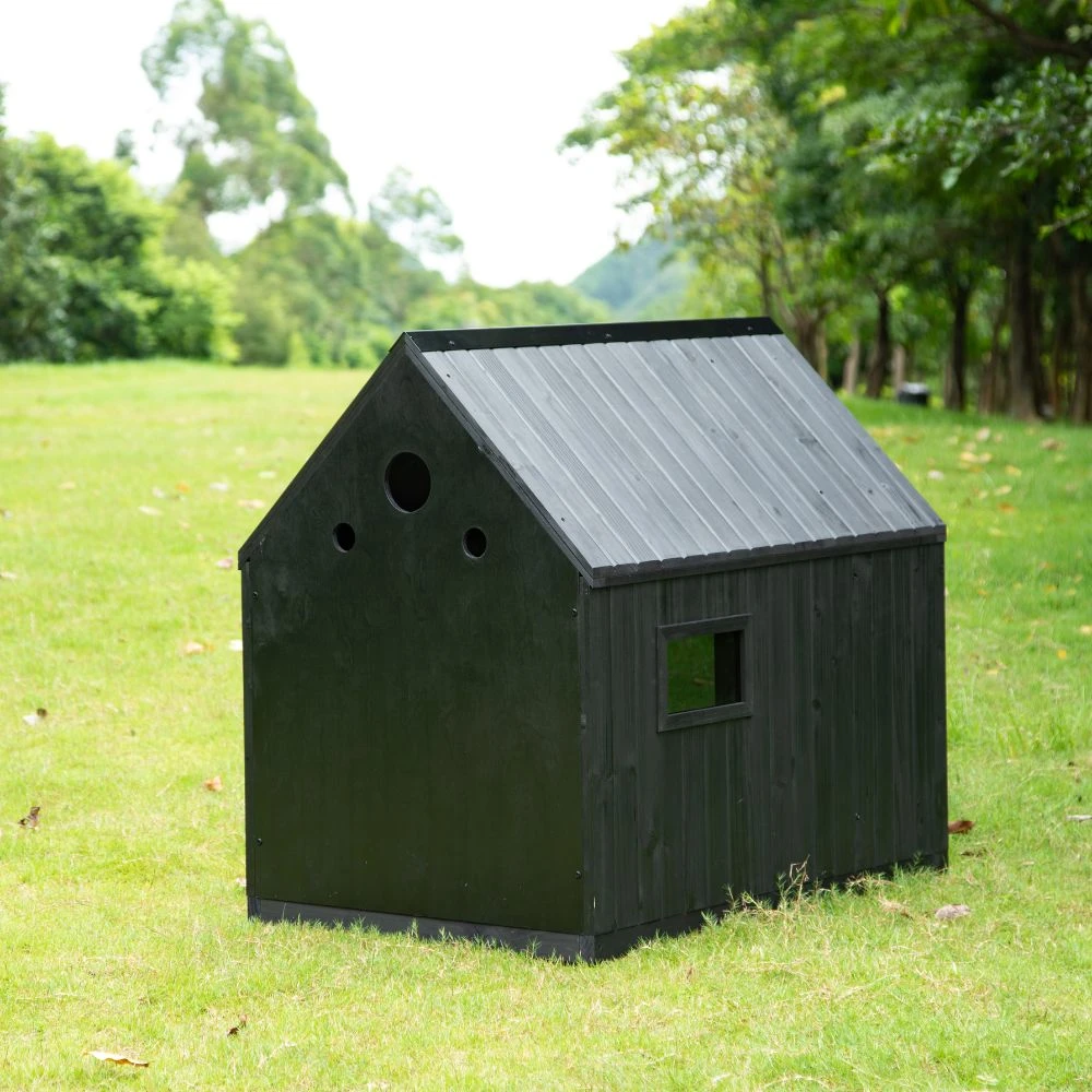 Nordic Modern Dog House, Black 6 Nordic Modern Dog House, Black - Image 4
