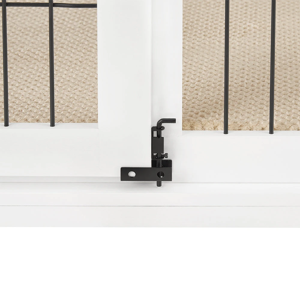 Sliding Door Wooden Dog Crate, White 6 Sliding Door Wooden Dog Crate, White - Image 4