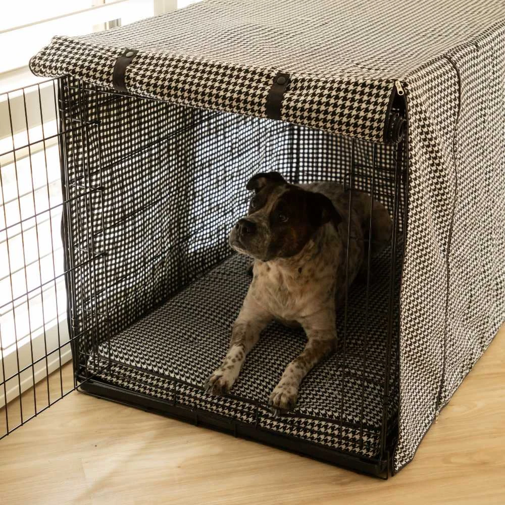 Premium Dog Crate Cover, Houndstooth 7 Premium Dog Crate Cover, Houndstooth - Image 5