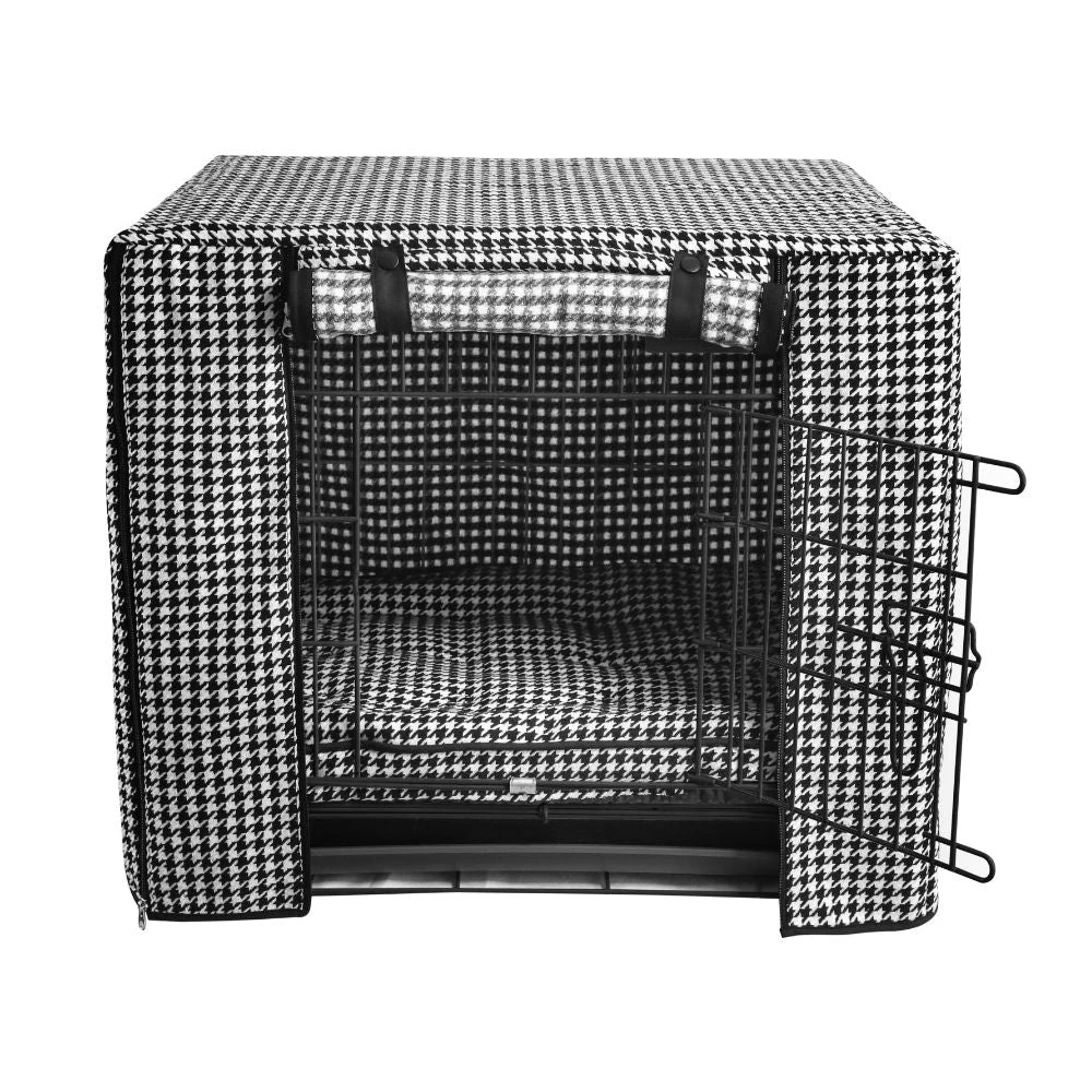 Premium Dog Crate Cover, Houndstooth 3 Premium Dog Crate Cover, Houndstooth