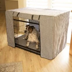 Premium Dog Crate Cover, Houndstooth 10 Premium Dog Crate Cover, Houndstooth -Petkit Shop 22CCV 1 5 10