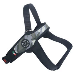 Tre Ponti Primo Adjustable Step In Dog Harness, Camouflage Grey