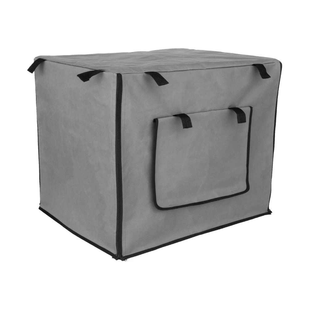Dog Crate Cover With Windows, Grey 4 Dog Crate Cover With Windows, Grey - Image 2