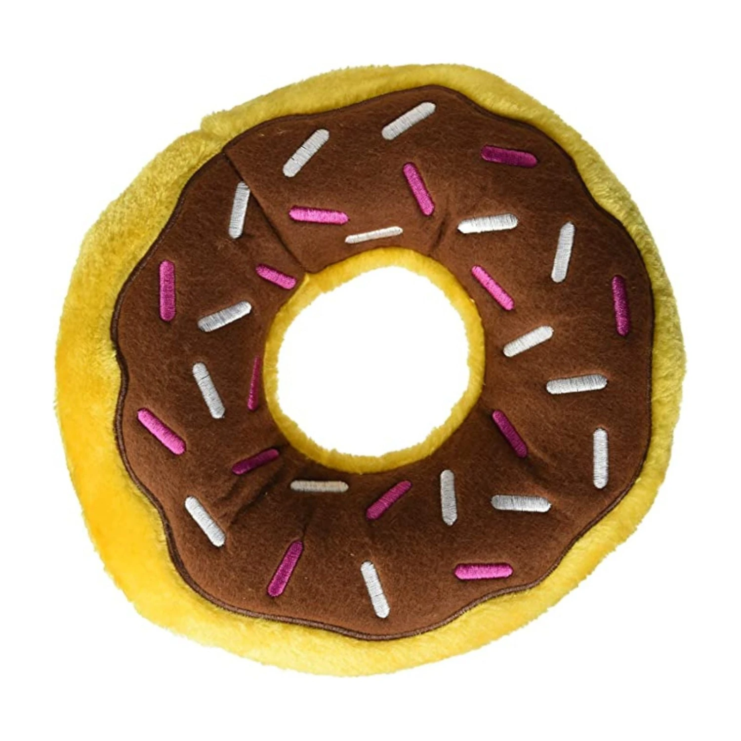 Zippy Paws Jumbo Donutz Chocolate Squeaker Dog Toy 3 Zippy Paws Jumbo Donutz Chocolate Squeaker Dog Toy