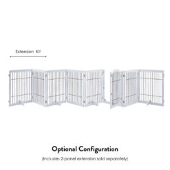 Wooden Dog Pen And Six Panel Pet Gate, White -Petkit Shop 42 20a9ed33 6caa 4556 b756 5f74934f59c6