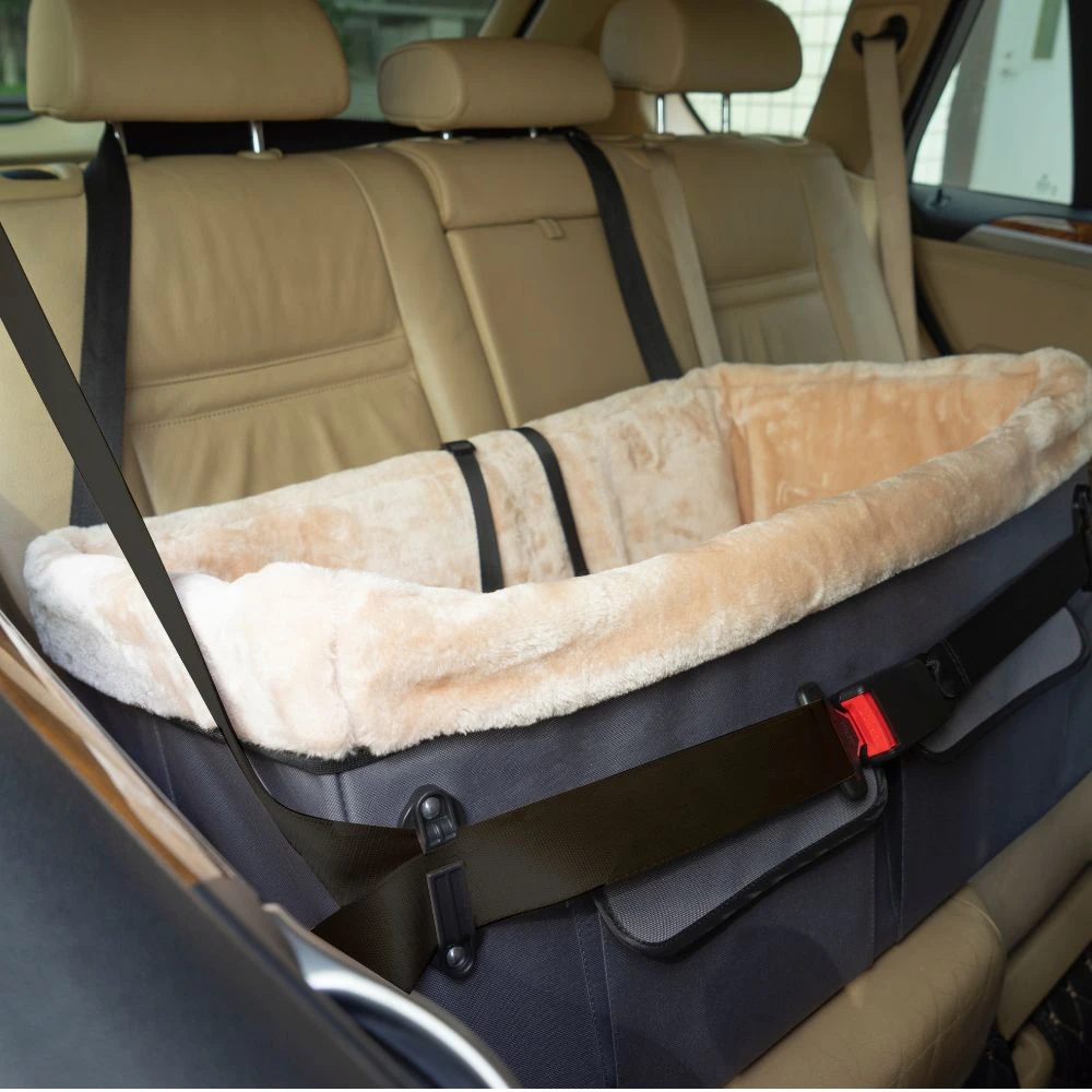 Elevated Dog Car Seat Grey | Large 4 Elevated Dog Car Seat Grey | Large - Image 2