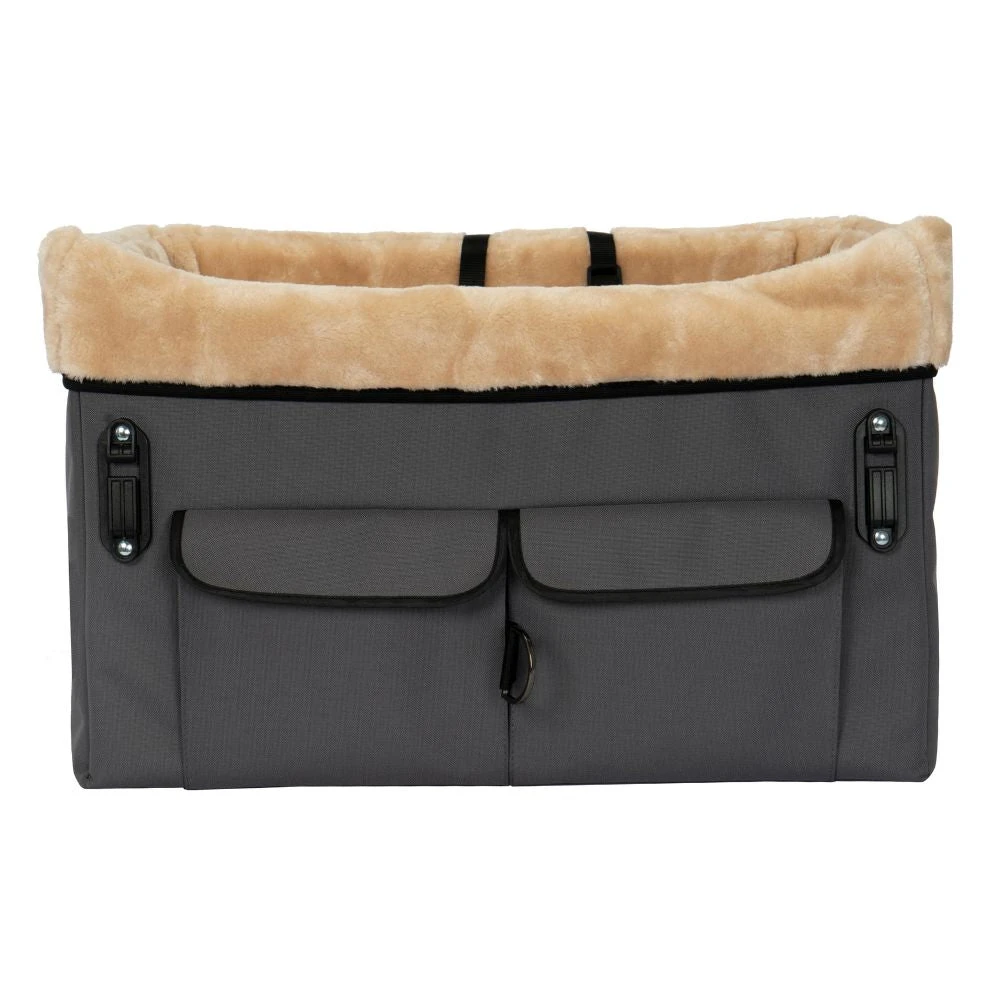 Elevated Dog Car Seat Grey | Medium 4 Elevated Dog Car Seat Grey | Medium - Image 2