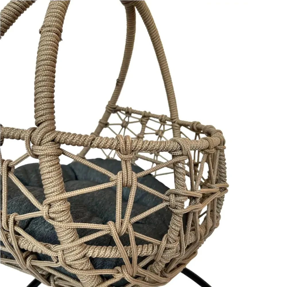 Esmee II Wicker Rope Hanging Pet Bed, Natural 5 Esmee II Wicker Rope Hanging Pet Bed, Natural - Image 4