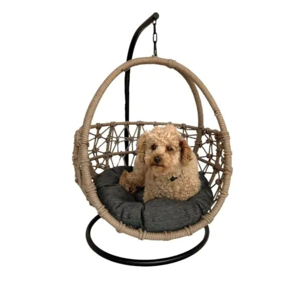 Esmee II Wicker Rope Hanging Pet Bed, Natural 3 Esmee II Wicker Rope Hanging Pet Bed, Natural - Image 2