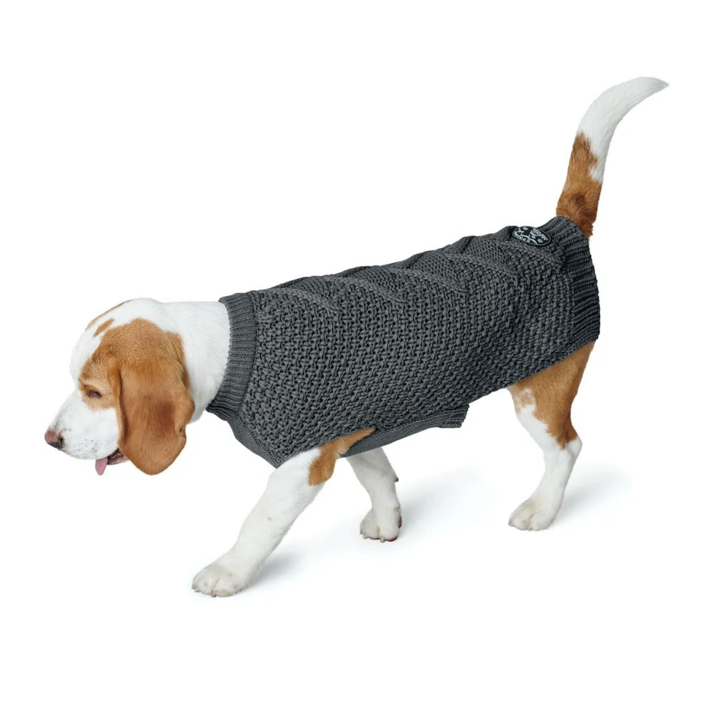 Hunter Malmo Dog Jumper, Charcoal 3 Hunter Malmo Dog Jumper, Charcoal
