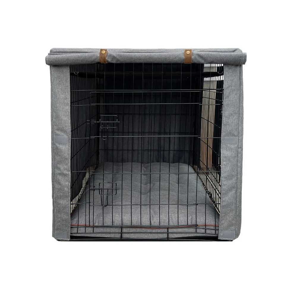 Premium Dog Crate Cover, Storm Grey 4 Premium Dog Crate Cover, Storm Grey - Image 2