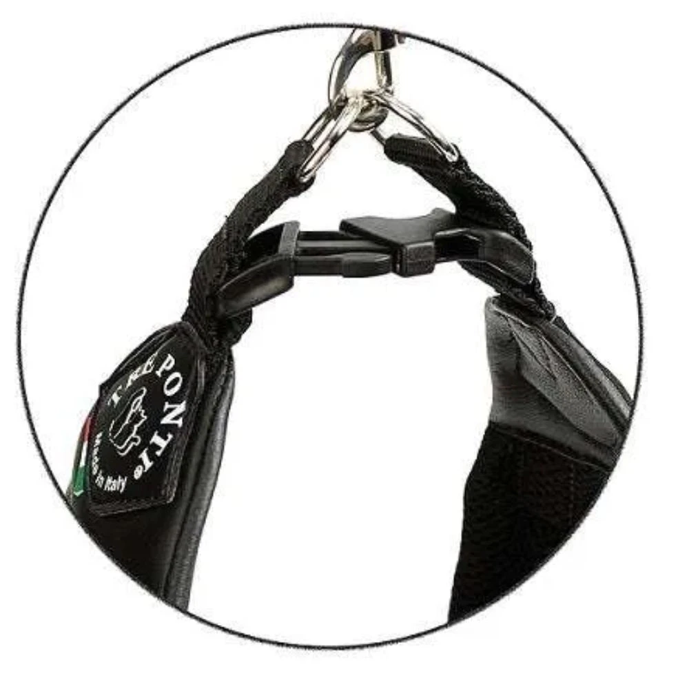 Tre Ponti Mesh Adjustable Girth Easy Fit Pet Harness, Black 7 Tre Ponti Mesh Adjustable Girth Easy Fit Pet Harness, Black - Image 5