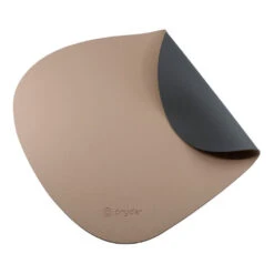 Reversible Cat And Dog Food Mat, Charcoal-Oatmeal