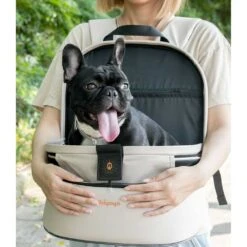 Ibiyaya Panorama Zipper-Free Small Pet Travel Carrier, Buttermilk -Petkit Shop FC2462 1