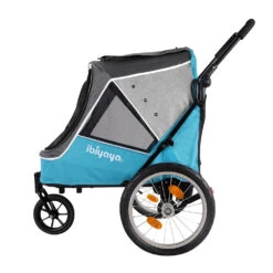 Ibiyaya Happy Pet V2 Bike Trailer & Jogger, Ocean Blue -Petkit Shop FS2080 B.PT05
