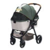 Ibiyaya Retro Luxe Pet Stroller For Cats & Dogs, Soft Sage