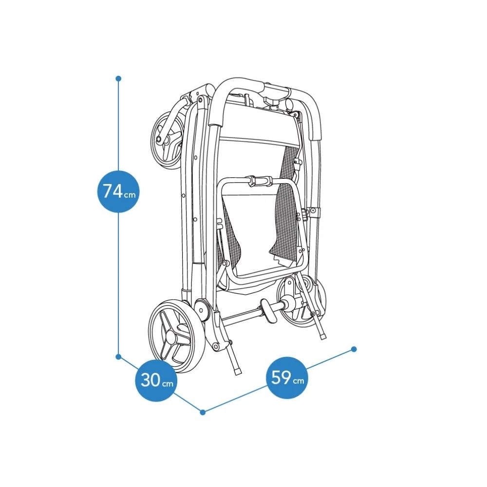 Ibiyaya NeoRider Multipurpose Detachable Pet Stroller, Silver Mist 14 Ibiyaya NeoRider Multipurpose Detachable Pet Stroller, Silver Mist - Image 12