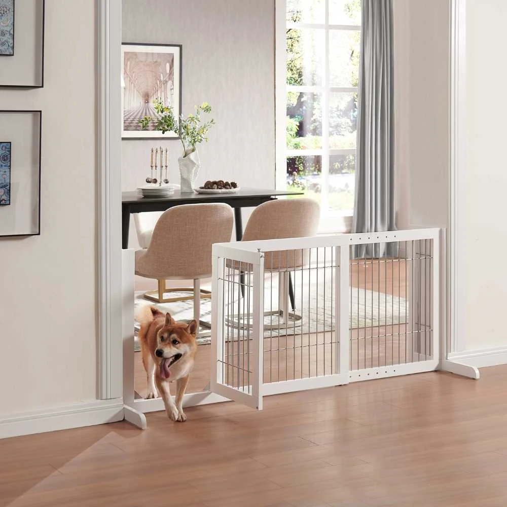Freestanding Retractable Dog Barrier With Gate 7 Freestanding Retractable Dog Barrier With Gate - Image 5