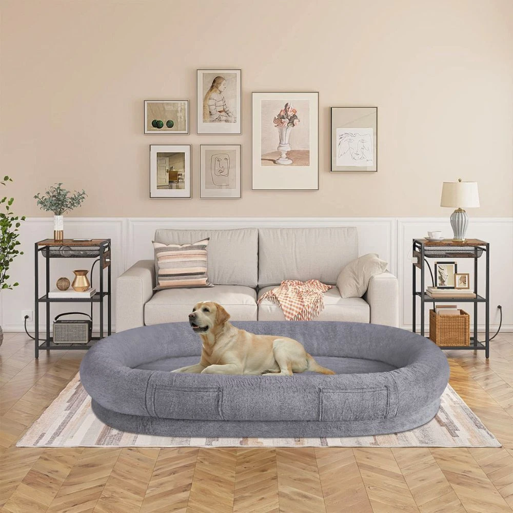 Comfort Plus Human Dog Bed, Dark Grey 4 Comfort Plus Human Dog Bed, Dark Grey - Image 2