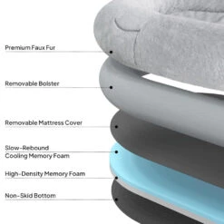 Comfort Plus Human Dog Bed, Light Grey 12 Comfort Plus Human Dog Bed, Light Grey -Petkit Shop GMW 1937 LG 4