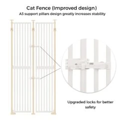 Extra Tall Retractable Pet Gate For Dogs & Cats -Petkit Shop GMW UH5255 5