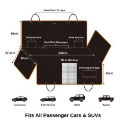 IBuddy Premium Dog Seat Cover Car Hammock With Window -Petkit Shop IB P000185