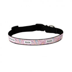 Personalised Dog Collar - Rainbow Dreams 11 Personalised Dog Collar - Rainbow Dreams -Petkit Shop IDPC832 RainbowDreams Blue 3