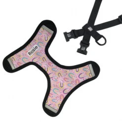 Personalised Pet Harness - Rainbow Dreams 12 Personalised Pet Harness - Rainbow Dreams -Petkit Shop IDPHar832 RainbowDreams Blue 4