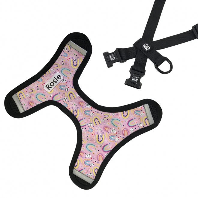 Personalised Pet Harness - Rainbow Dreams 6 Personalised Pet Harness - Rainbow Dreams - Image 4