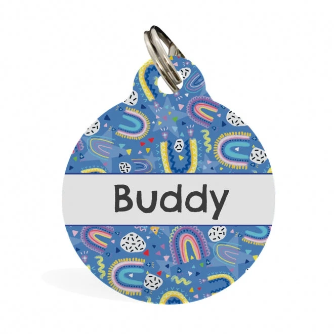 Pet ID Tag - Rainbow Dreams 3 Pet ID Tag - Rainbow Dreams
