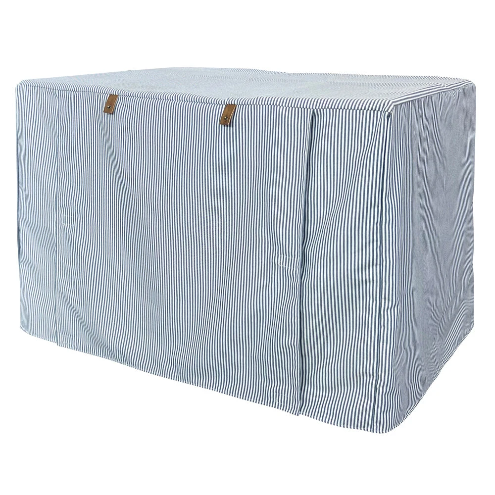 Premium Dog Crate Cover, Blue Denim Stripe 4 Premium Dog Crate Cover, Blue Denim Stripe - Image 2