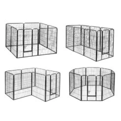 Dog Playpen - Heavy Duty 8 Panel Enclosure 11 Dog Playpen - Heavy Duty 8 Panel Enclosure -Petkit Shop PET DOGPLAYPEN H100 AB 04