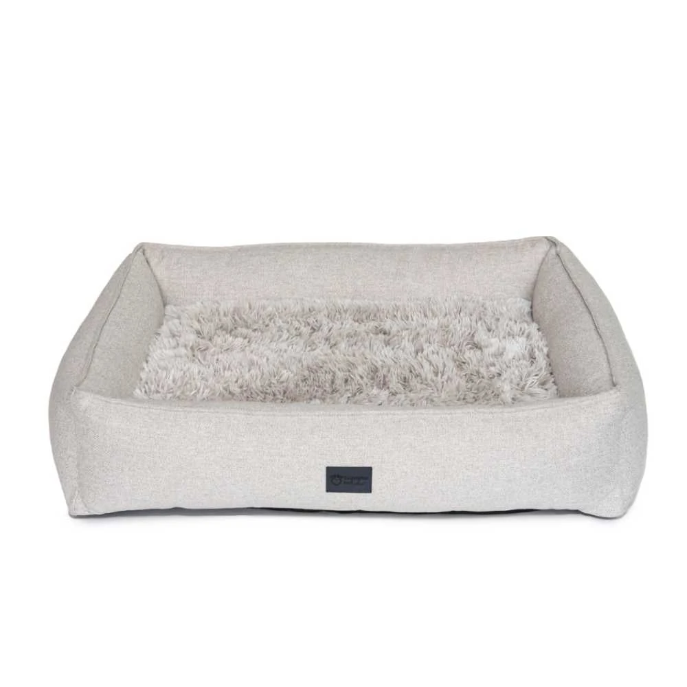 Dog Lounger Bed, Aspen Faux Fur 2 Dog Lounger Bed, Aspen Faux Fur