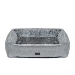 Dog Lounger Bed, Artic Faux Fur