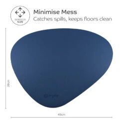 Reversible Cat And Dog Food Mat, Chestnut-Navy -Petkit Shop ac9b3969 eef4 4a17 8d0c b955579f497d