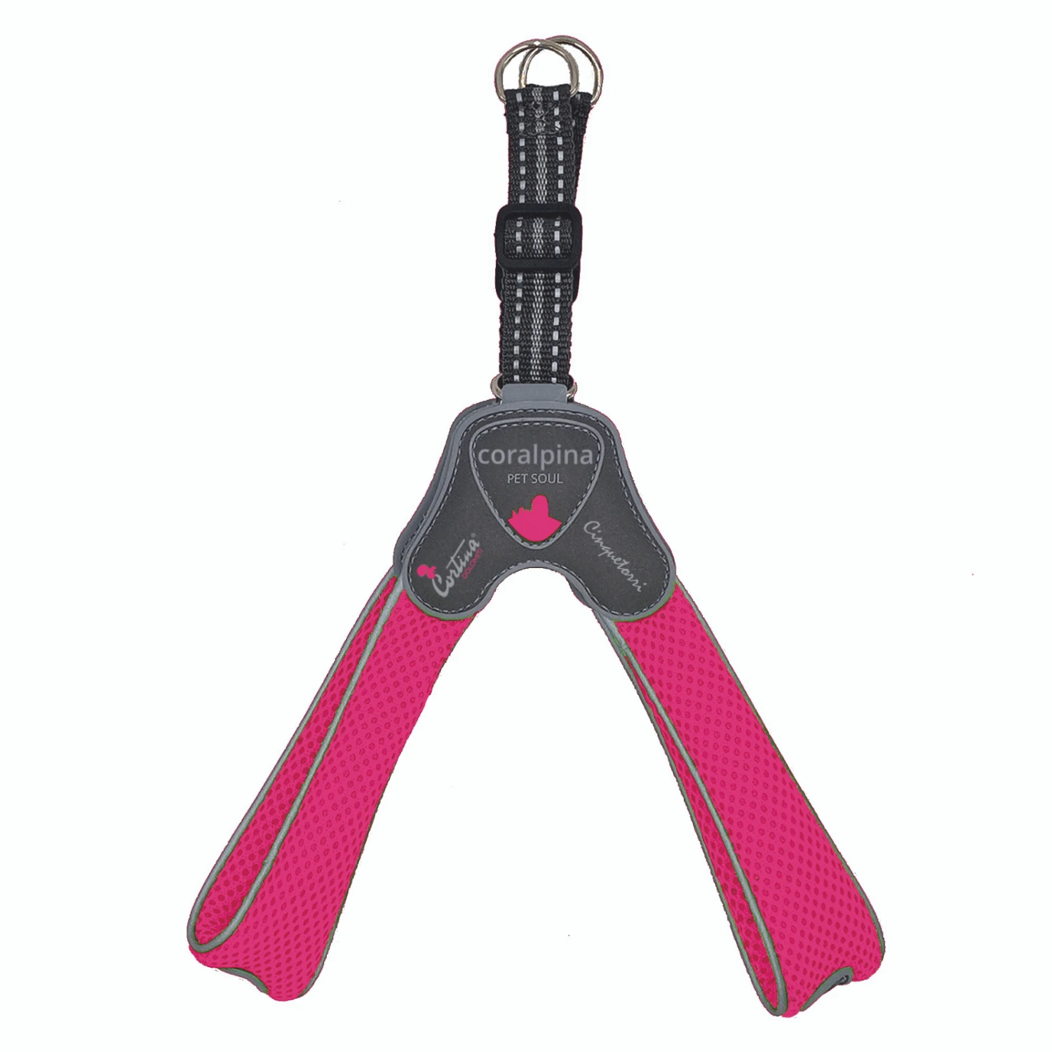 Cinquetorri Step-in Dog Harness, Fluoro Pink 3 Cinquetorri Step-in Dog Harness, Fluoro Pink