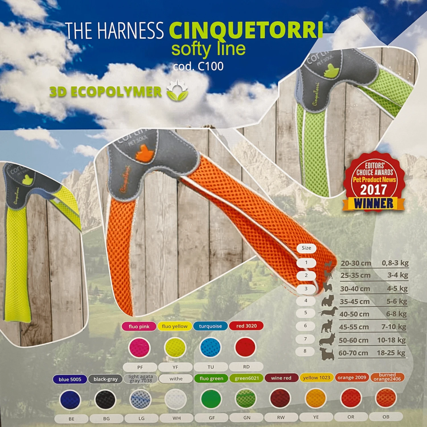 Cinquetorri Step-in Dog Harness, Fluoro Pink 5 Cinquetorri Step-in Dog Harness, Fluoro Pink - Image 3