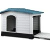 Outdoor Dual-Entry Dog House, Blue -Petkit Shop dsz dog house outdoor dog house waterproof plastic kennel large blue 15108709384295