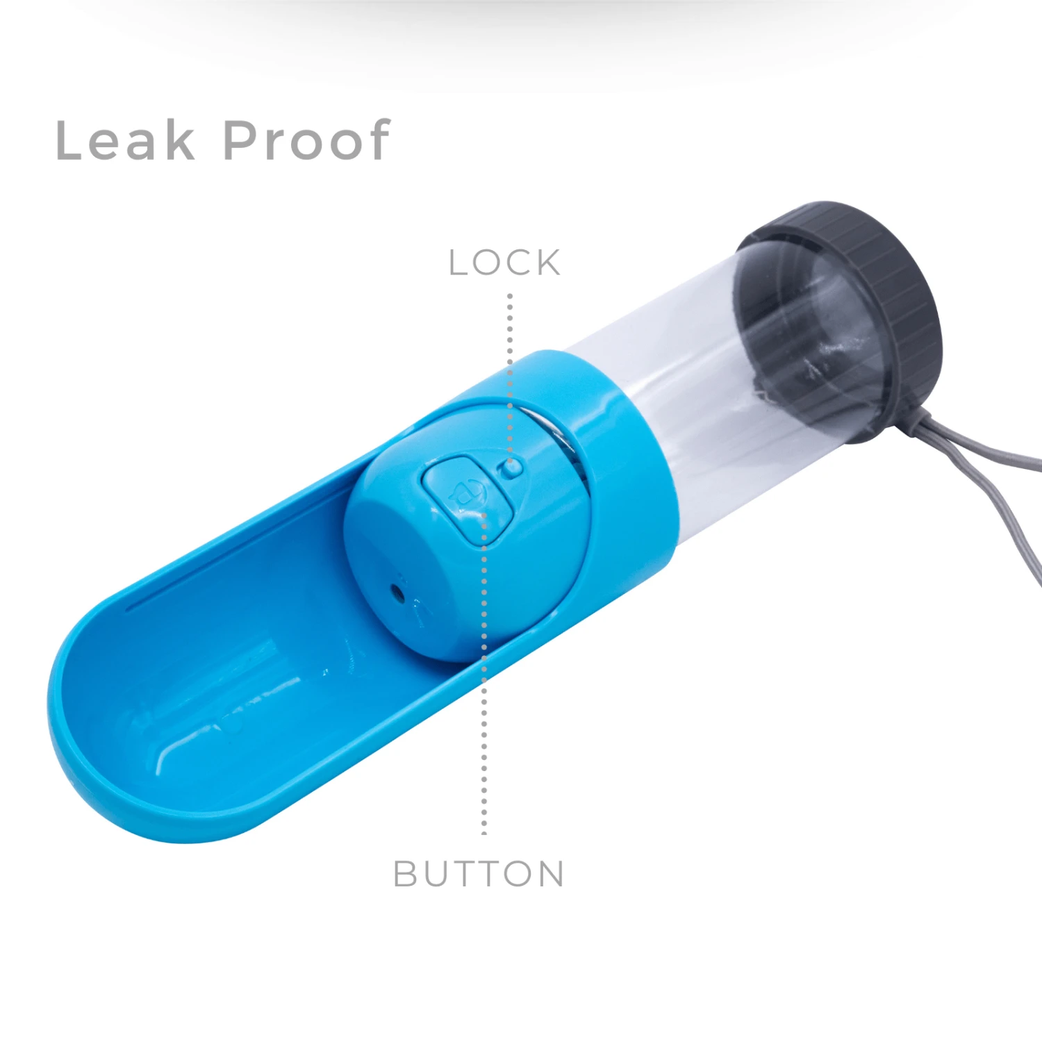 Elspet Collapsible Pet Water Bottle, Blue 9 Elspet Collapsible Pet Water Bottle, Blue - Image 7