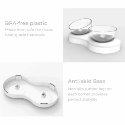 Elspet Adjustable Double Raised Cat Bowl 12 Elspet Adjustable Double Raised Cat Bowl -Petkit Shop elspet pet feeder elspet adjustable double raised cat bowl 31852718948551