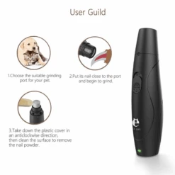 Elspet Pet Nail Grinder - USB Rechargeable -Petkit Shop elspet pet grooming elspet pet nail grinder with 3 trimmer ports usb rechargeable 14771058114663