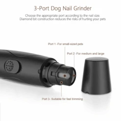 Elspet Pet Nail Grinder - USB Rechargeable -Petkit Shop elspet pet grooming elspet pet nail grinder with 3 trimmer ports usb rechargeable 14771058147431