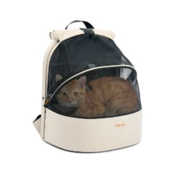 Ibiyaya Panorama Zipper-Free Small Pet Travel Carrier, Buttermilk -Petkit Shop fc2462 web 13