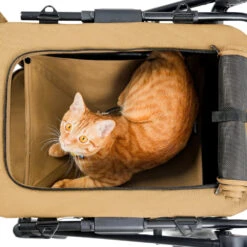 Ibiyaya BigBuddy Pet Stroller And Crate Combo, Camel -Petkit Shop fs2480 cb web 07